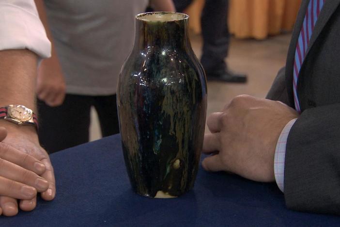 Appraisal: Dedham Pottery Vase, from Chicago, Hour 3.