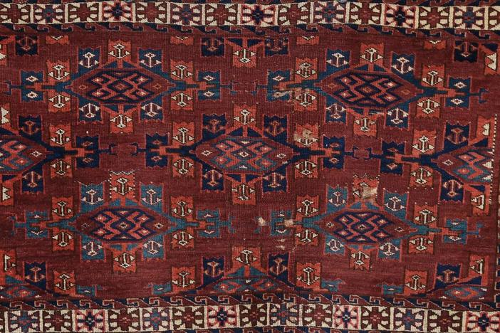 Appraisal: Yomud Turkmen Chuval, ca. 1860, from Chicago, Hour 3.