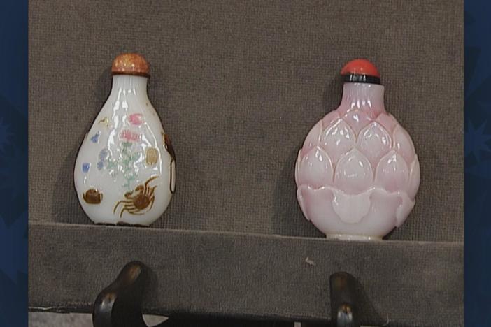 Appraisal: Chinese Glass Snuff Bottles, from Vintage Tulsa.