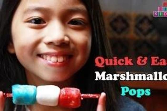 For a quick and easy party treat, make these kid-friendly marshmallow pops! 