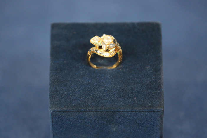 Appraisal: Renaissance-revival Poison Ring, ca. 1875, in Green Bay Hour 2.