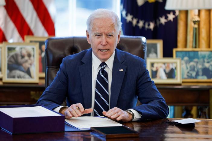 Biden to address the nation after signing historic COVID relief bill into law
