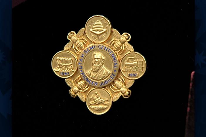 Appraisal: 1897 Tiffany Utah Jubilee Pin, from Vintage Las Vegas.