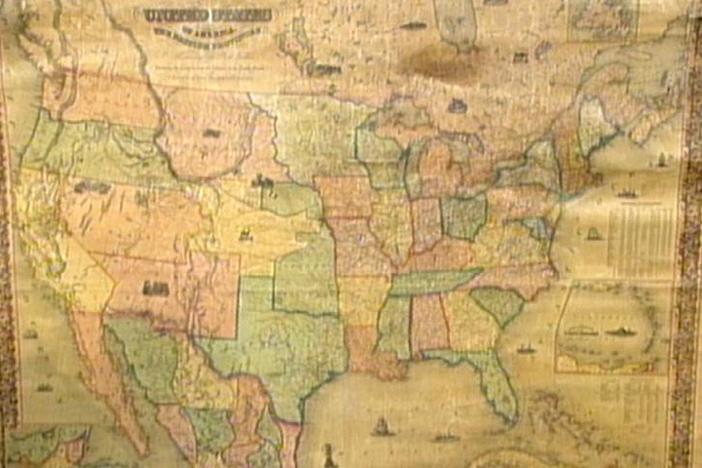 Appraisal: 1853 Colton U.S. Wall Map, from Vintage Rochester.