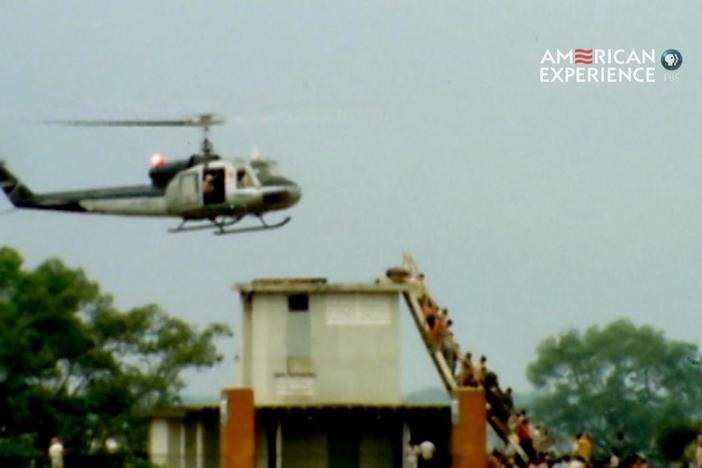 South Vietnamese citizens arrive at the US Embassy, desperate to escape. Premieres 4/28