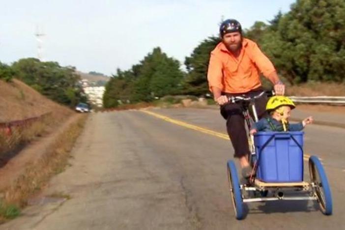 Saul Griffith has put himself on a strict regime to reduce their carbon footprint.