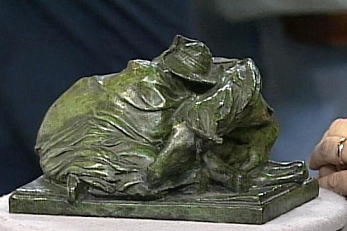 Appraisal: Solon Borglum "Blizzard" Bronze, ca. 1900, from Vintage Richmond.