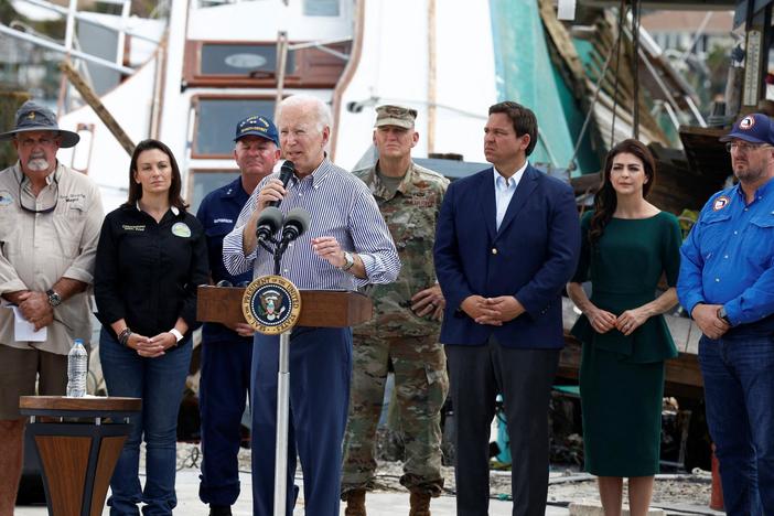 President Biden surveys catastrophic damage left behind in Florida by Hurricane Ian