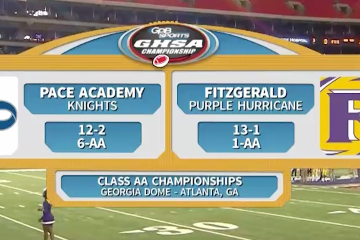 Pace Academy Knight face off with the Fitzgerald Hurricanes in 2A Championships