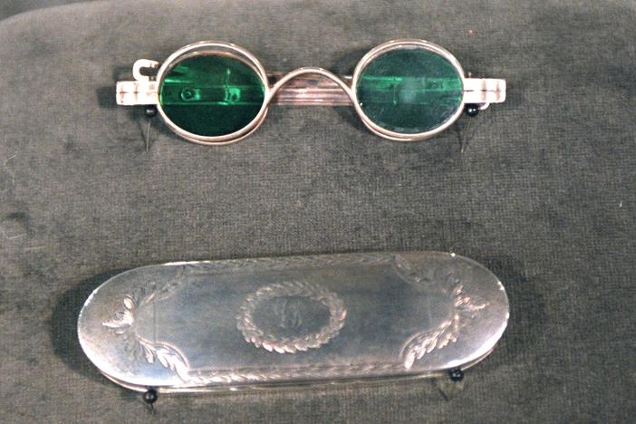 Appraisal: 19th C. Coin Silver Box & Spectacles, from Vintage Indanapolis.