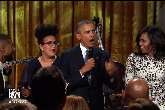 The White House was rocking Thursday night with a tribute to the late Ray Charles.