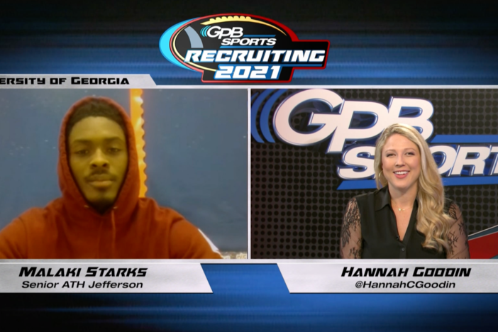 GPB’s Hannah Goodin talks to Jefferson ATH Malaki Starks about his recruiting process.