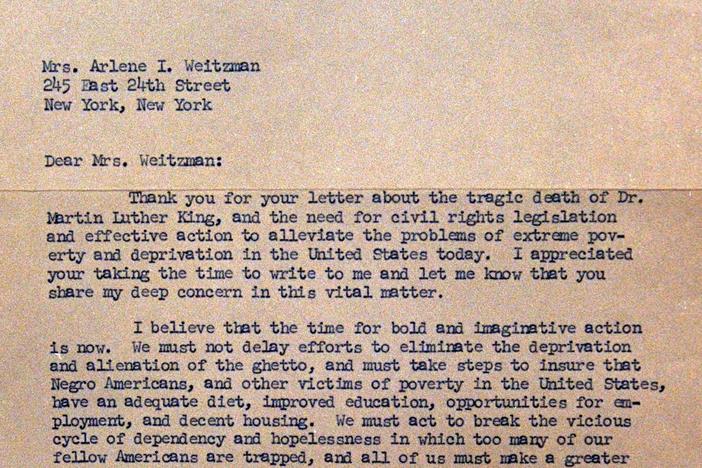 Appraisal: 1968 Robert F. Kennedy Letter, from Vintage New York.