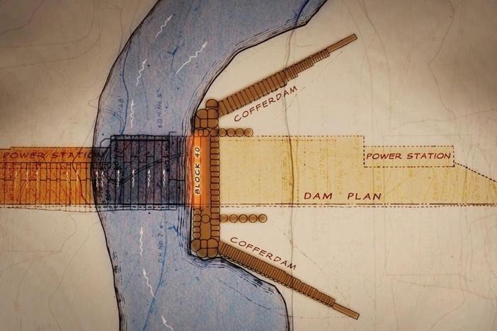 The biggest challenge in building Grand Coulee Dam was diverting the flow of the Columbia.