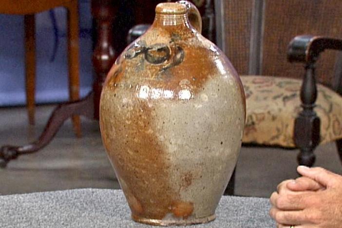 Appraisal: Thomas Commereau Stoneware Jug, from ROADSHOW's Special: Finders Keepers.