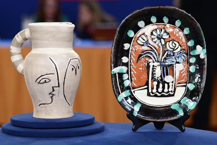 Appraisal: Pablo Picasso Madoura Pitcher & Plate, from Austin, Hour 3.