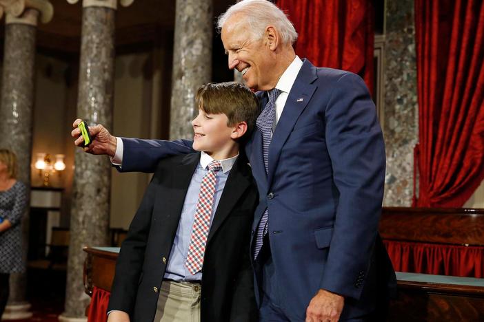 Vice President Joe Biden stole the show at the Congressional swearing-in ceremonies.