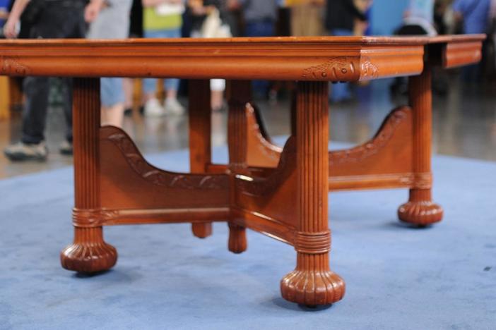 Appraisal: Factory-Made Dining Table, ca. 1895, from Bismarck, Hour 1.
