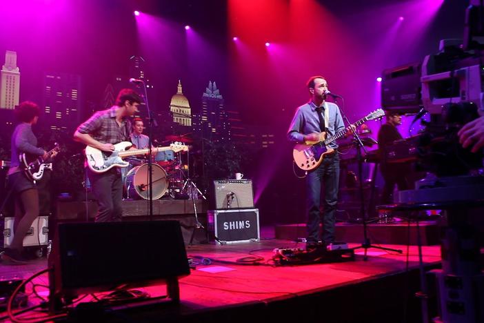 The Shins setup and rehearse for their Austin City Limits taping.