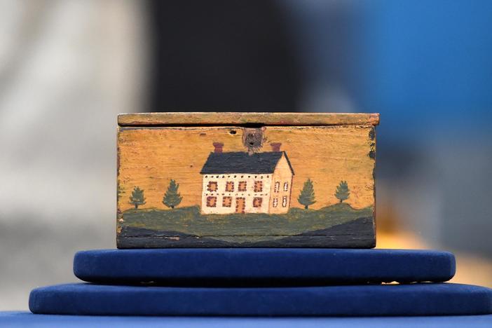 Appraisal: Jacob Weber Painted Box, from Charleston Hr 3.