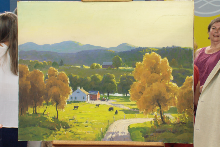 Appraisal: Harry Leith-Ross "Connecticut Valley in Fall" Oil, in St. Louis Hour 1.