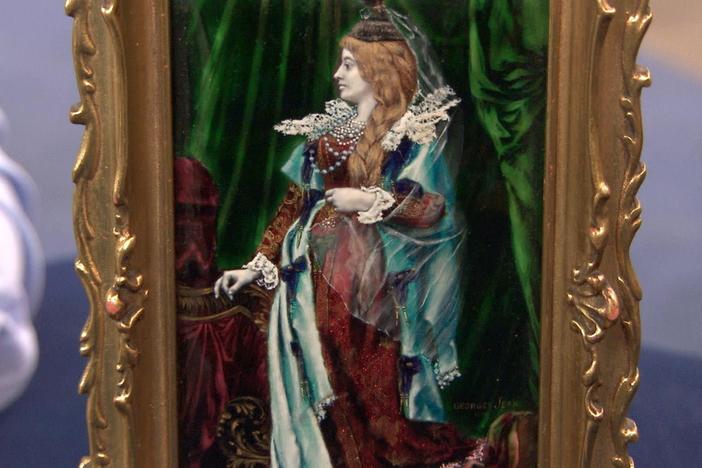Appraisal: 1880 Georges Jean French Enamel Plaque, from Chicago, Hour 1.