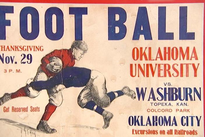 Appraisal: 1906 Oklahoma University Football Poster, from Kansas City Hour 2.