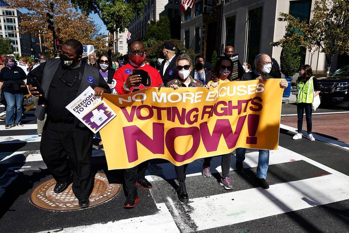 Voting protection bill blocked in Senate as several states restrict voting rights
