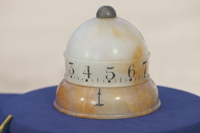 Appraisal: Alabaster Annular Clock, ca. 1900