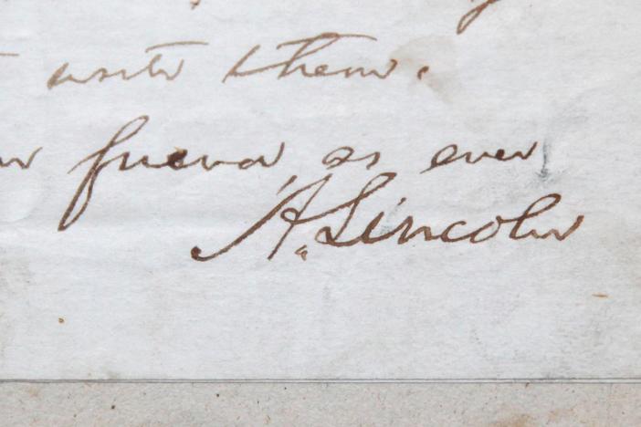 Appraisal: 1860 Abraham Lincoln Signed Letter, from Myrtle Beach Hour 2.