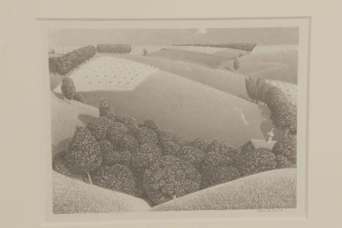 Appraisal: 1938 Grant Wood "July 15th" Lithograph in Newport, Part 6.