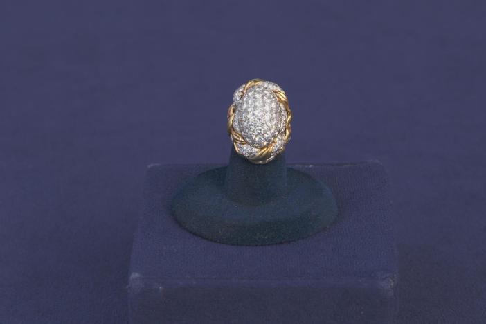 Appraisal: Verdura Gold, Platinum & Diamond Ring, ca. 1965