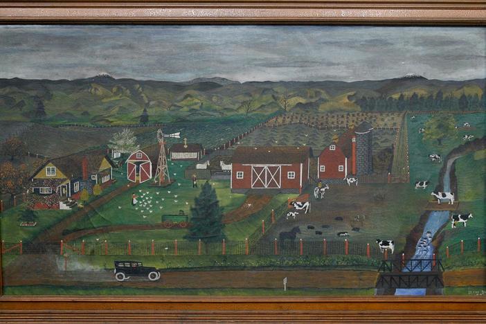 Appraisal: 1924 Glenn Hale Folk Art Painting