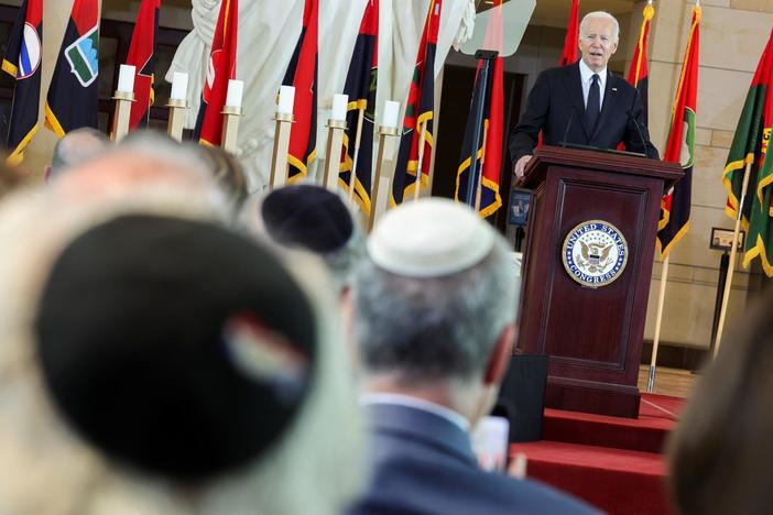 Biden condemns antisemitism, affirms support for Israel in Holocaust remembrance speech