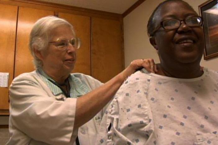 Anne Brooks is a doctor and a Catholic nun who serves the uninsured.