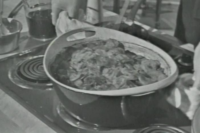 On this episode of The French Chef, Julia Child prepares Daube and Carbonade de Beouf.