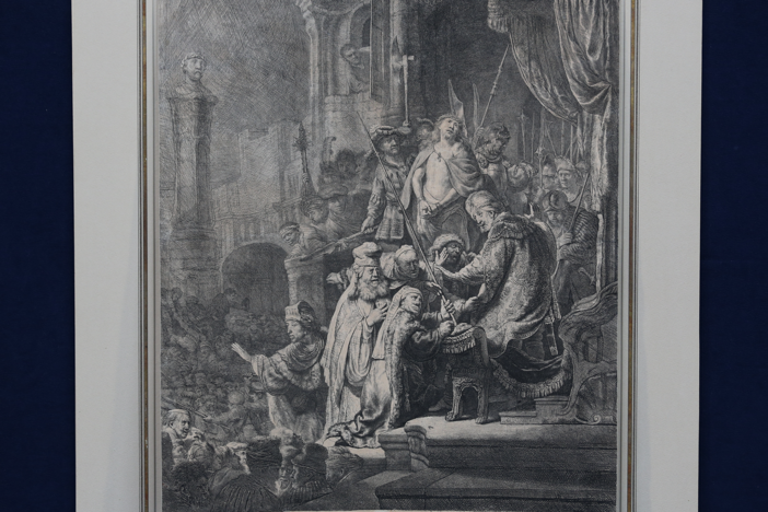 Appraisal: 1636 Rembrandt "Christ Before Pilate" Etching from Green Bay Hour 1