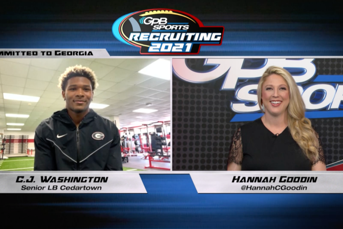 GPB’s Hannah Goodin talks to Cedartown LB CJ Washington about his recruiting process.