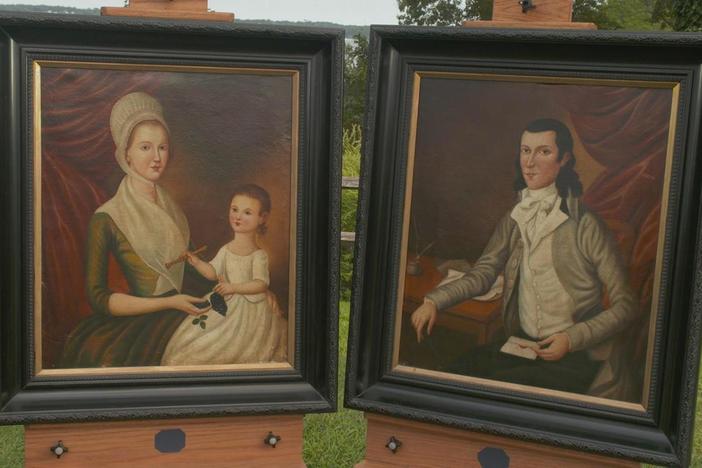 Appraisal: Fake Charles Peale Polk Oil Portraits
