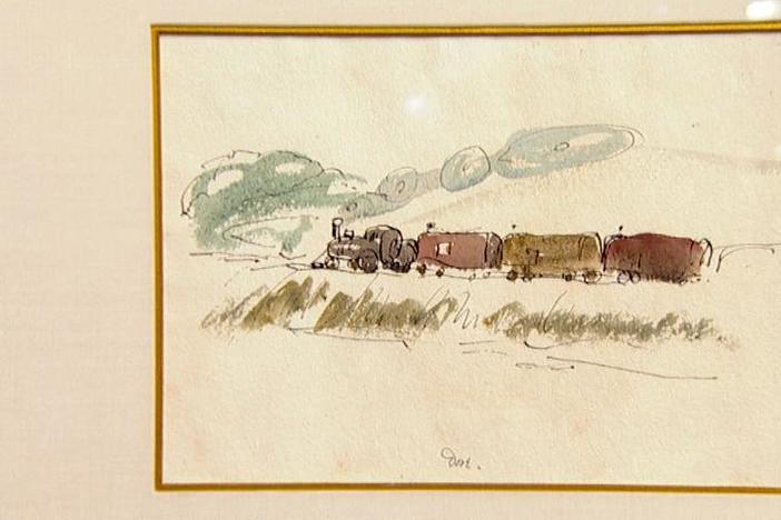 Appraisal: 1934 Arthur G. Dove "Train" Watercolor, from Detroit Hour 3.