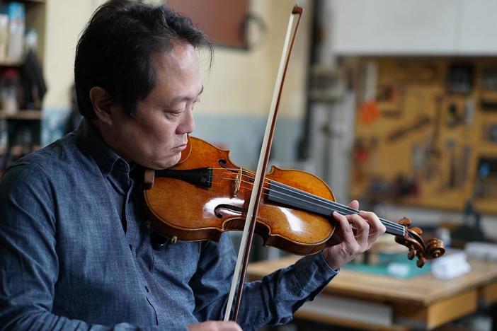 Watch Scott Yoo get a lesson in playing tango.