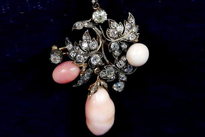 Appraisal: Conch Pearl Brooch, ca. 1885, from Anaheim Hour 3.