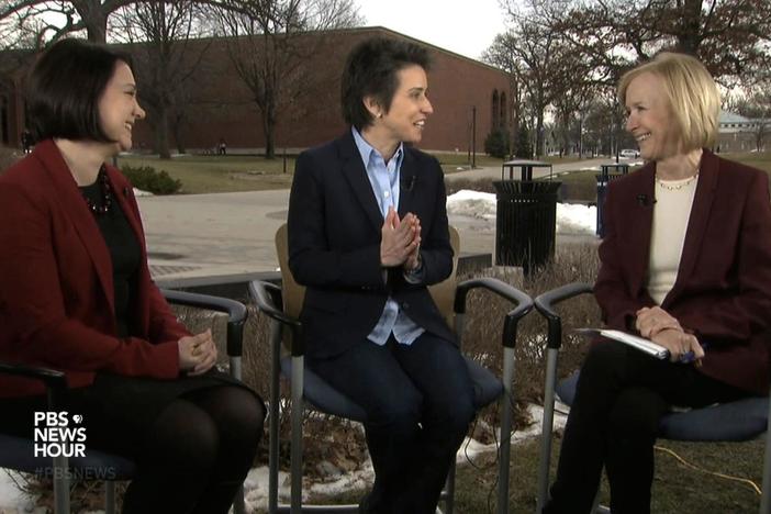 Judy Woodruff talks to Amy Walter of The Cook Political Report and NPR’s Tamara Keith.