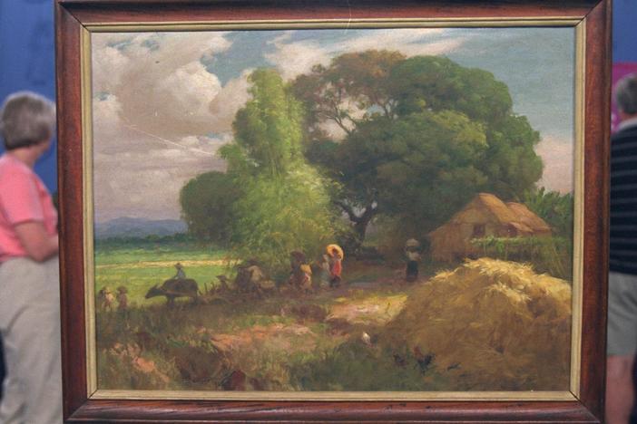Appraisal: 1945 Fernando Amorsolo Oil Painting, from Vintage New Orleans.