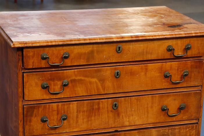 Appraisal: Chippendale Chest of Drawers, ca. 1790, from Boise Hour 1.