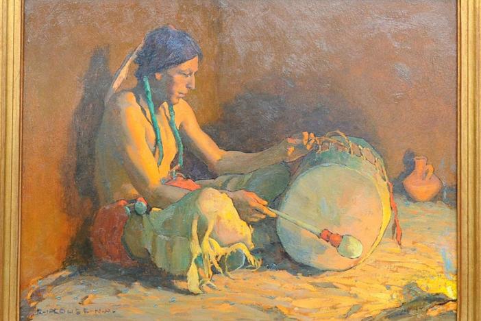 Appraisal: Eanger Irving Couse Painting, ca. 1930, from Santa Clara, Hour 3.