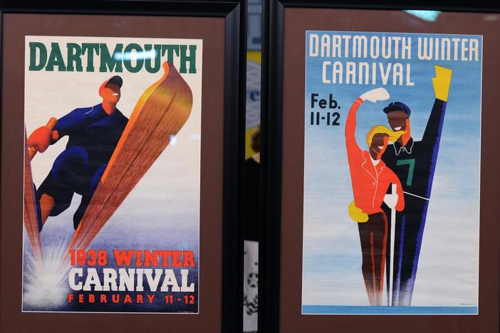 Appraisal: 1938 Dartmouth Winter Carnival Posters, from Charleston, SC Hr 1.