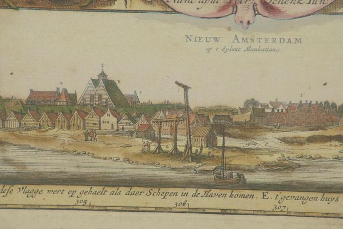 Appraisal: Peter Schenk Ed. Visscher "Novi Belgii" Map, ca. 1730