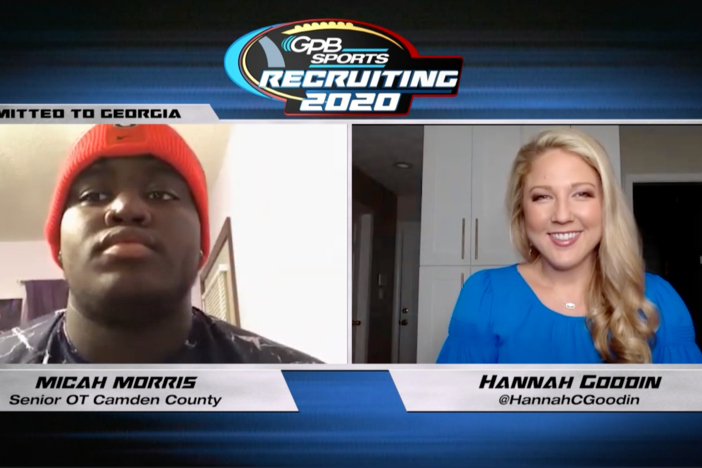 GPB’s Hannah Goodin interviews Camden County OT Micah Morris about his recruiting process.