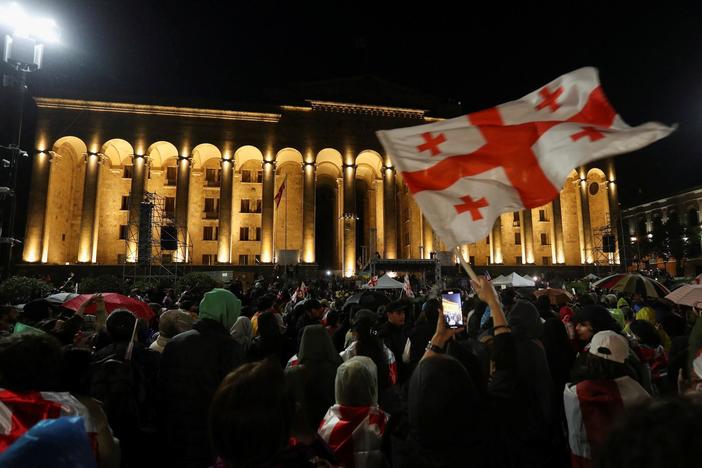 Amid massive protests, Georgian parliament passes bill critics say will set back democracy